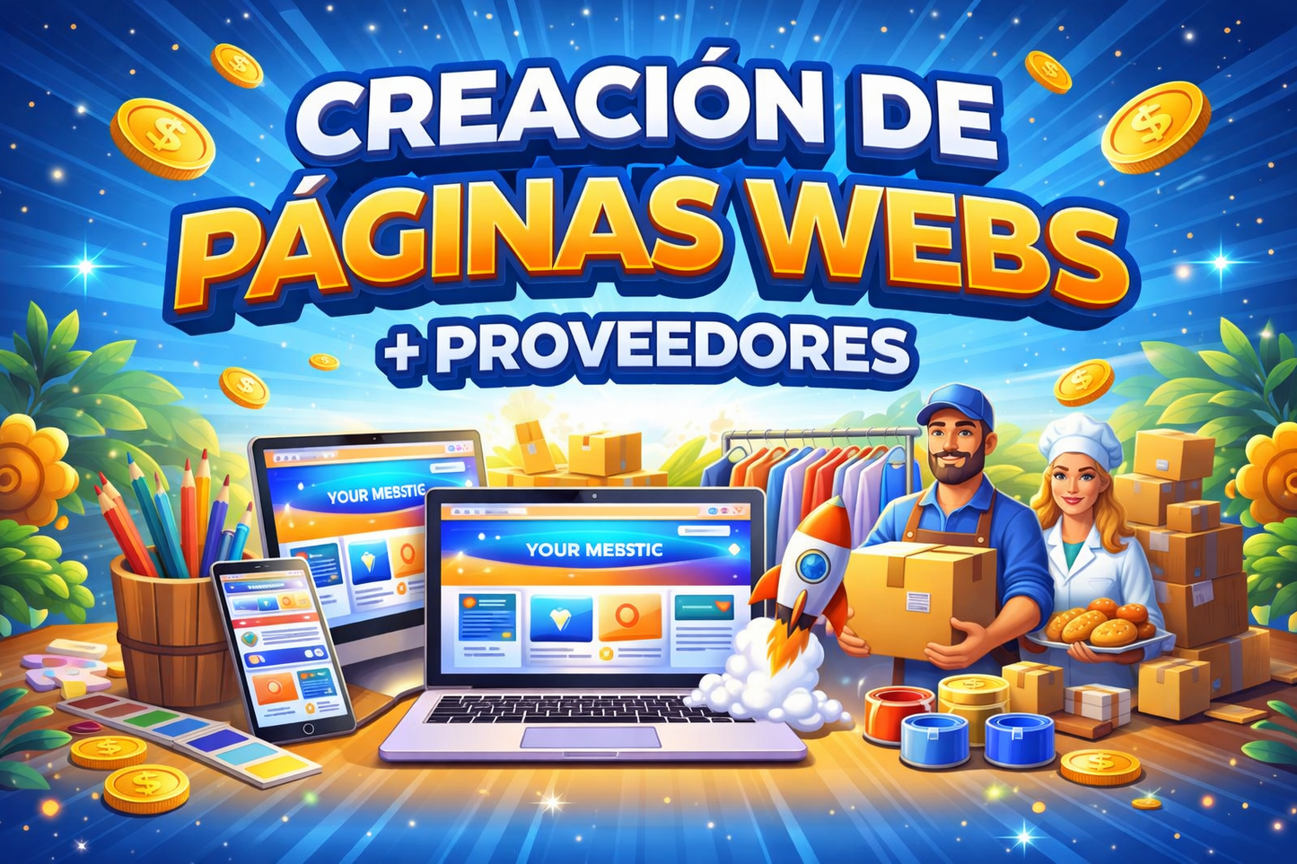 CREACION DE PAGINA WEB + MIS PROVEEDORES PRIVADOS